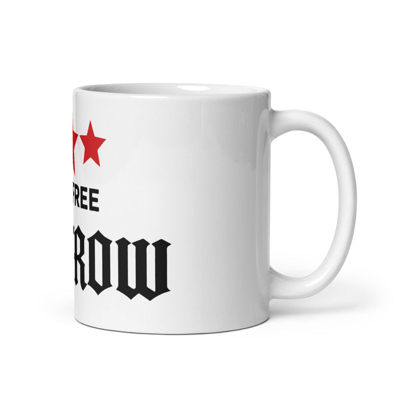 White glossy mug